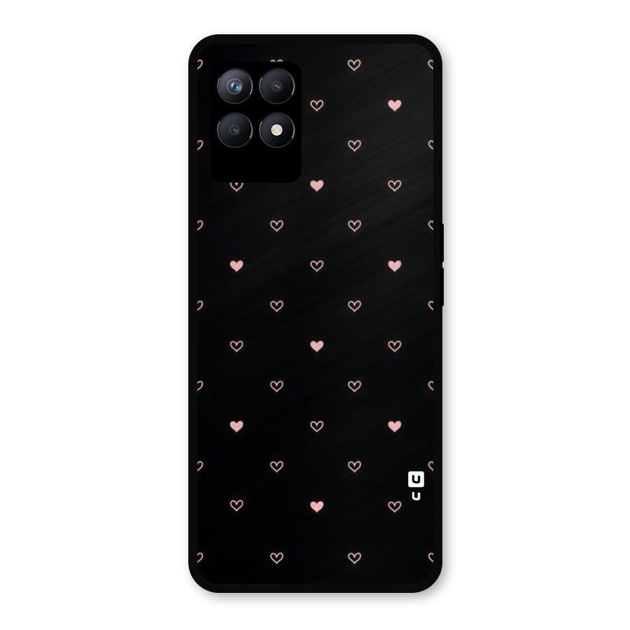 Tiny Little Pink Pattern Metal Back Case for Realme 8i