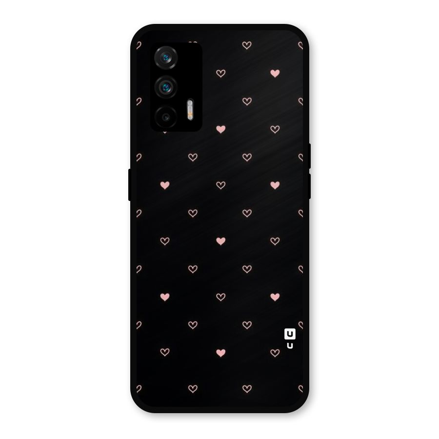 Tiny Little Pink Pattern Metal Back Case for Realme GT 5G