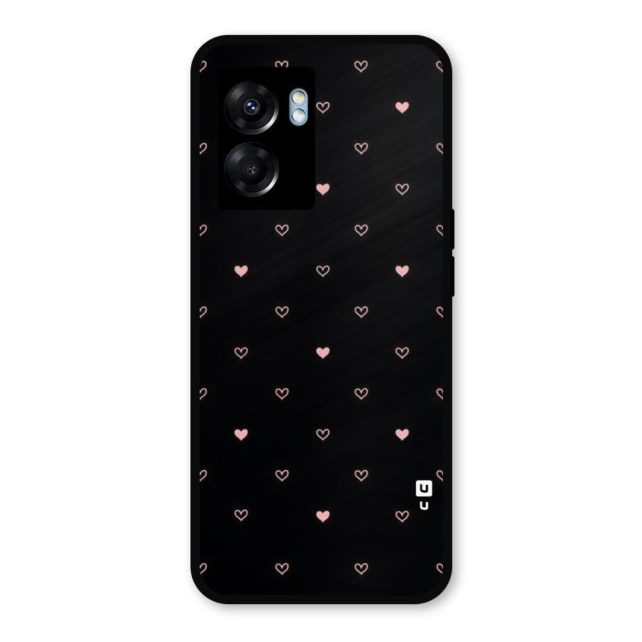 Tiny Little Pink Pattern Metal Back Case for Realme Narzo 50 5G