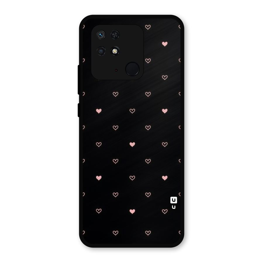 Tiny Little Pink Pattern Metal Back Case for Redmi 10 Power