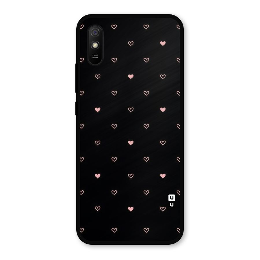 Tiny Little Pink Pattern Metal Back Case for Redmi 9a