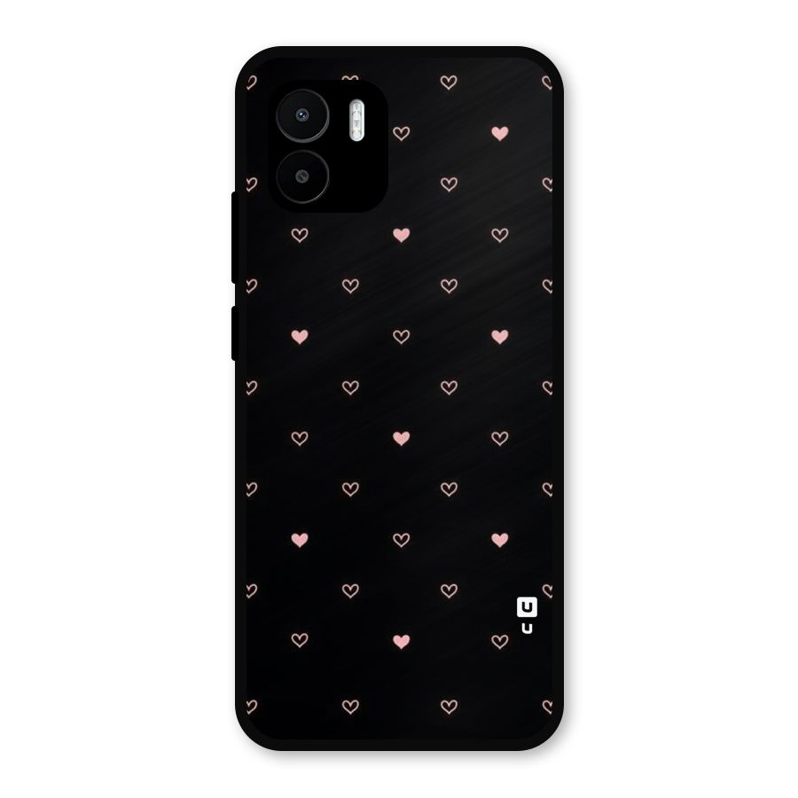 Tiny Little Pink Pattern Metal Back Case for Redmi A2
