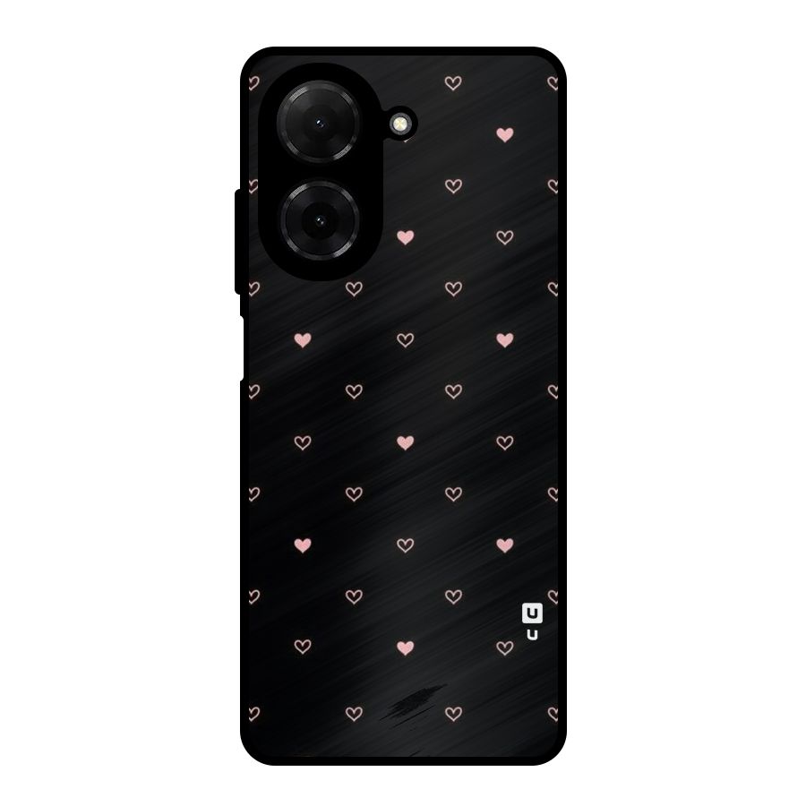 Tiny Little Pink Pattern Metal Back Case for Redmi A5 4G