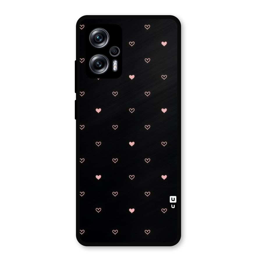 Tiny Little Pink Pattern Metal Back Case for Redmi K50i