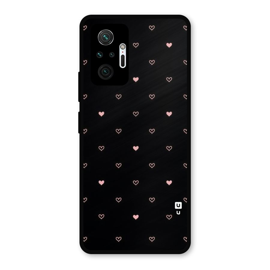 Tiny Little Pink Pattern Metal Back Case for Redmi Note 10 Pro Max