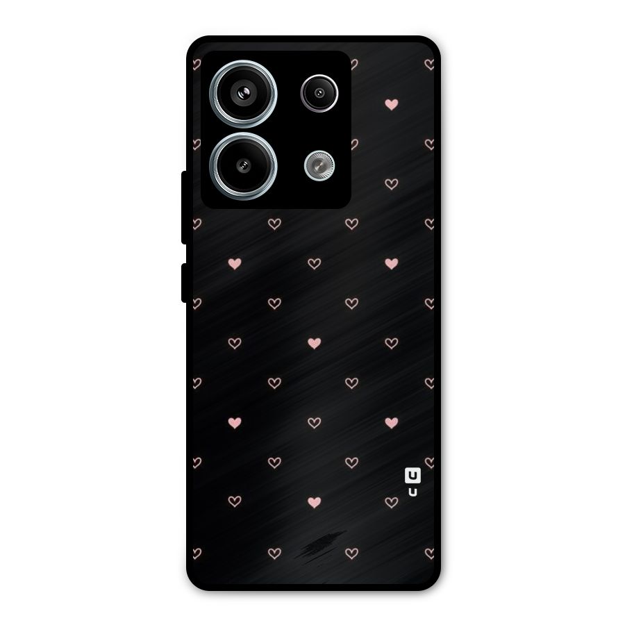 Tiny Little Pink Pattern Metal Back Case for Redmi Note 13 Pro 5G