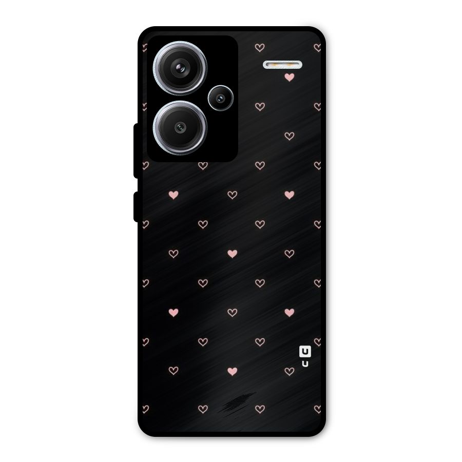 Tiny Little Pink Pattern Metal Back Case for Redmi Note 13 Pro Plus