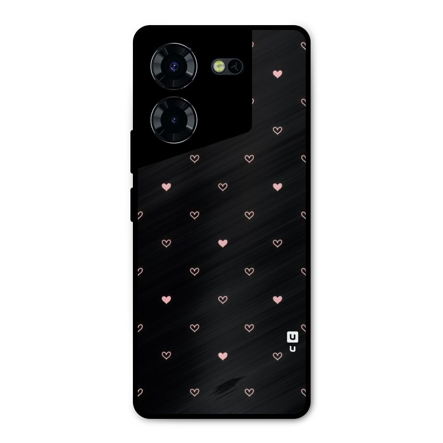 Tiny Little Pink Pattern Metal Back Case for Tecno Pova 5 Pro 5G