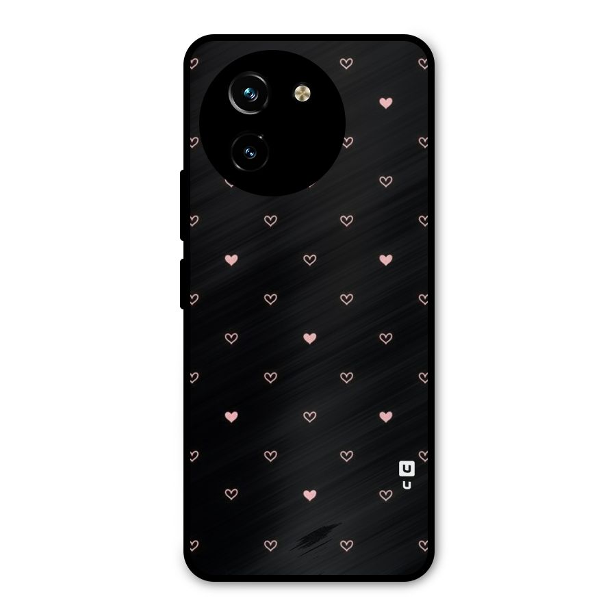 Tiny Little Pink Pattern Metal Back Case for Vivo T3x