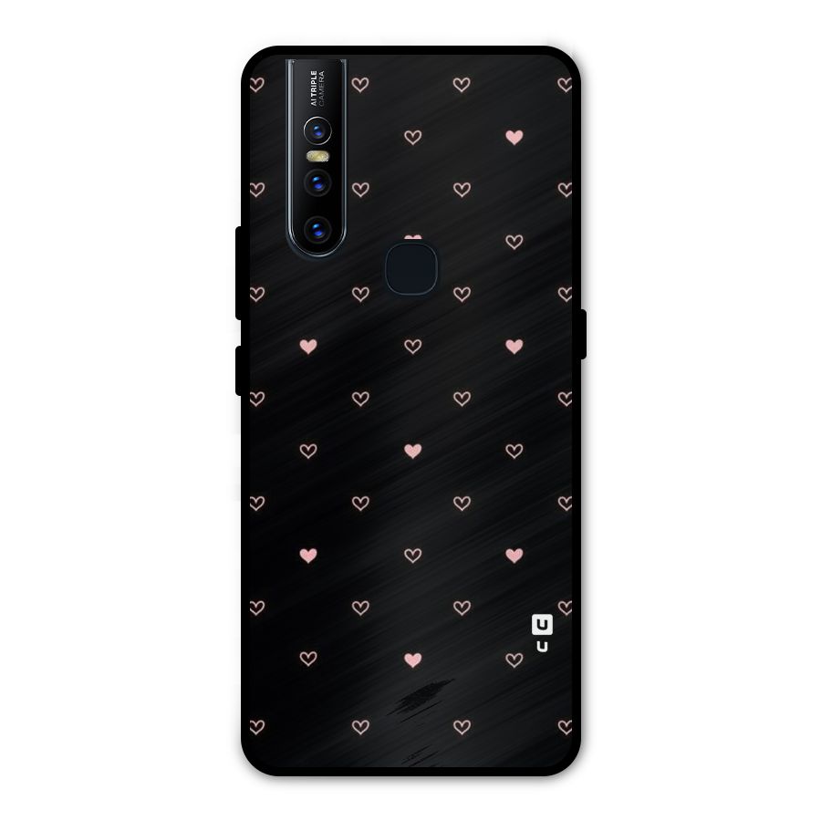 Tiny Little Pink Pattern Metal Back Case for Vivo V15