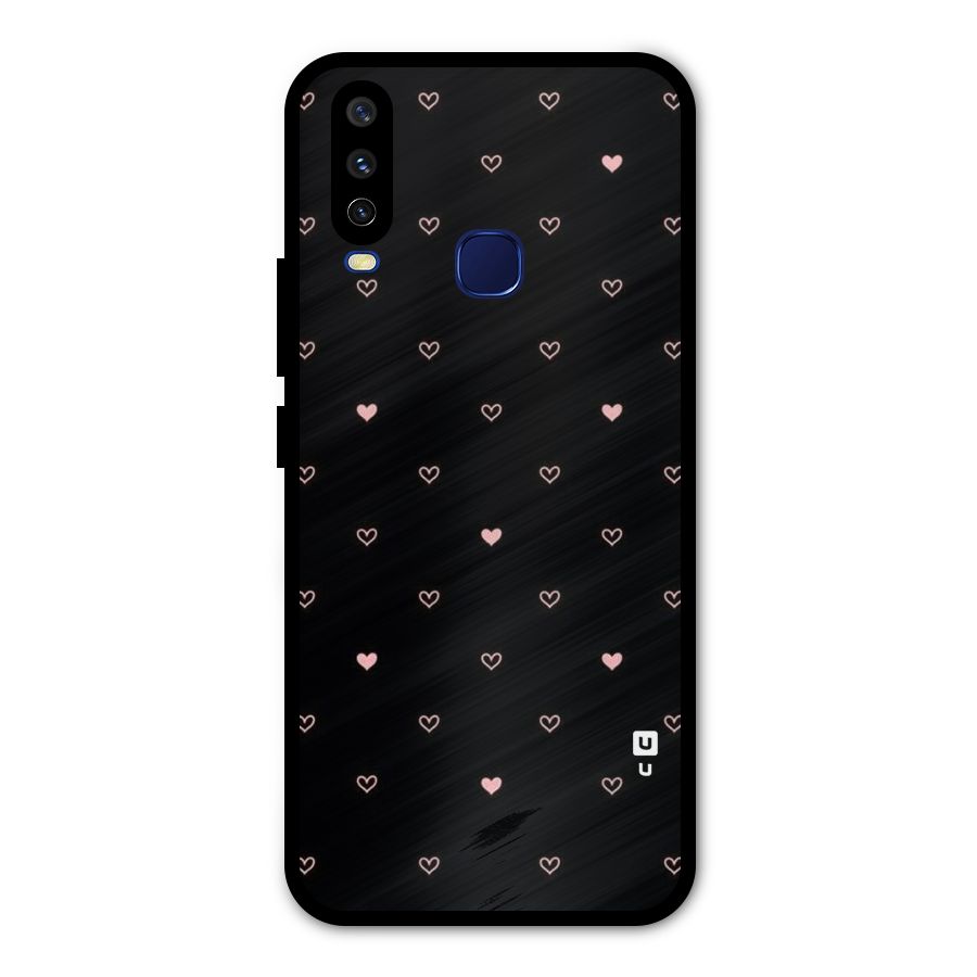 Tiny Little Pink Pattern Metal Back Case for Vivo V17