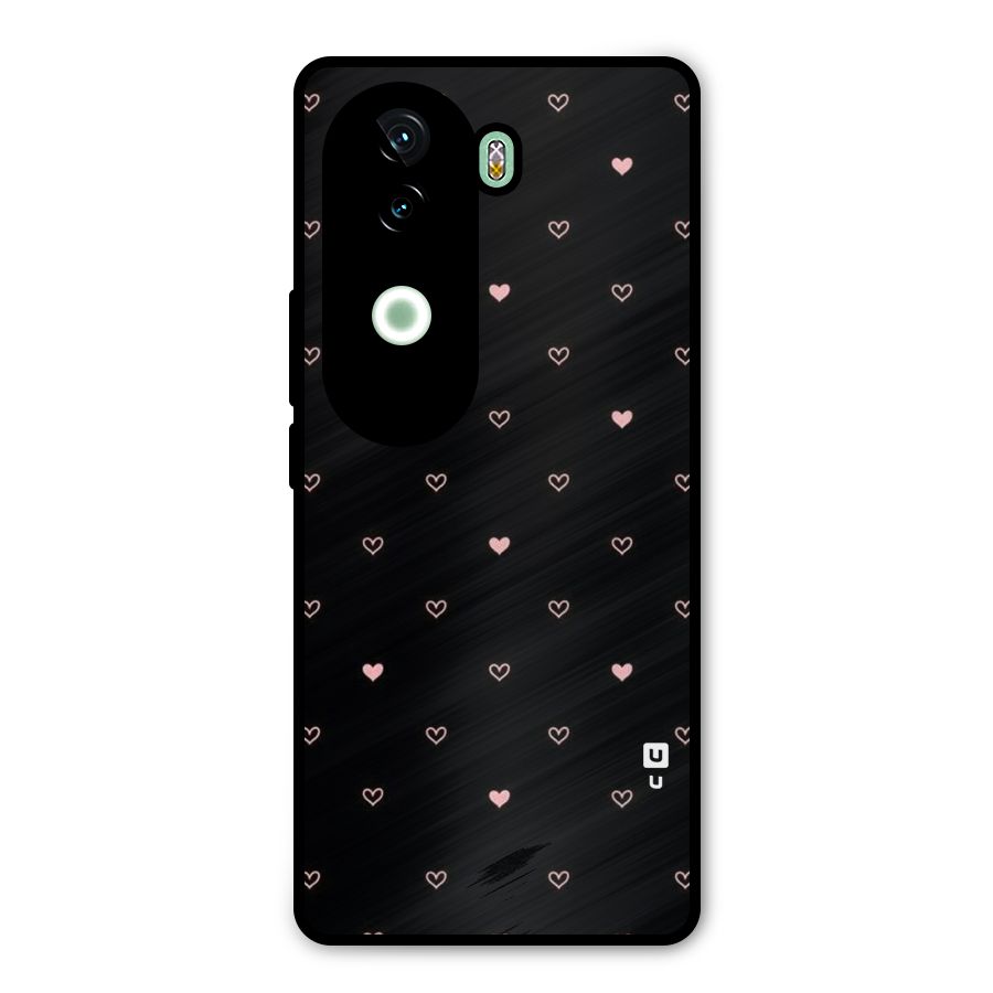 Tiny Little Pink Pattern Metal Back Case for Vivo V40e