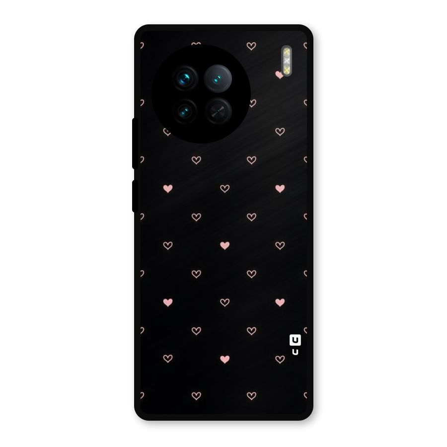 Tiny Little Pink Pattern Metal Back Case for Vivo X90