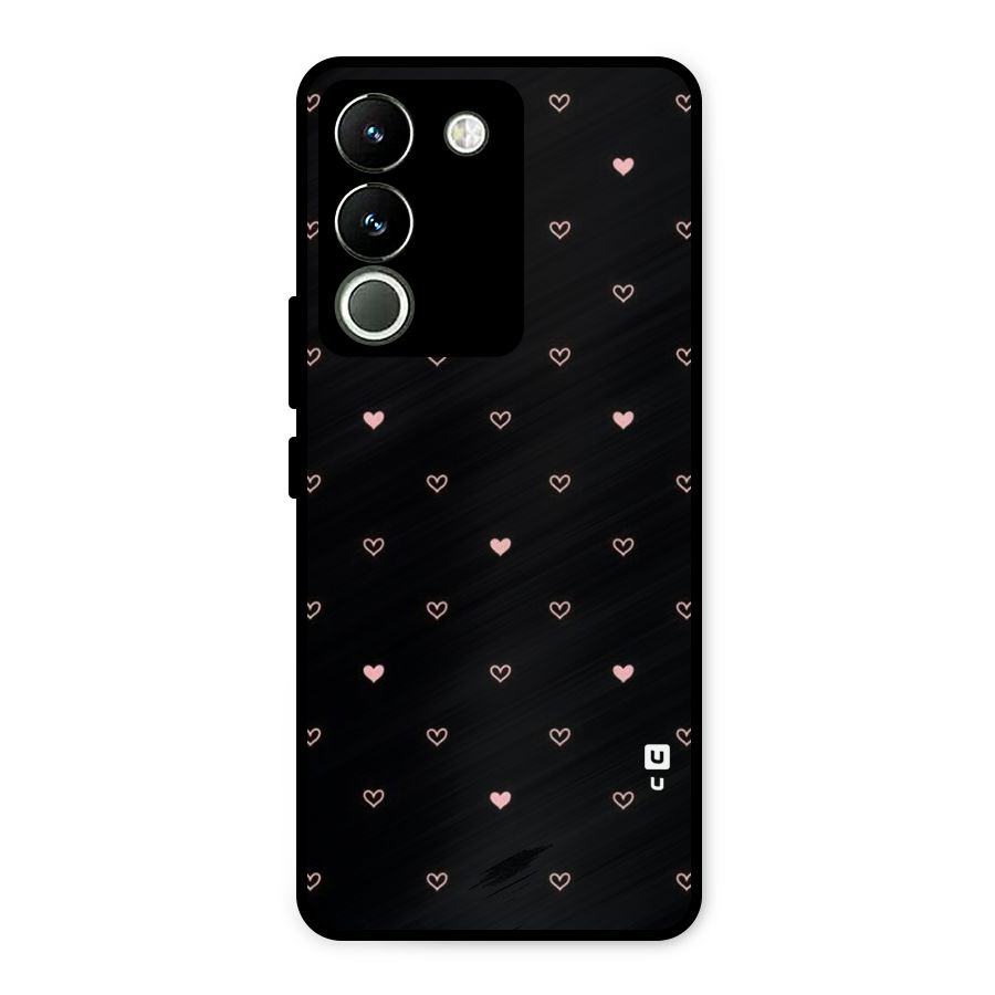 Tiny Little Pink Pattern Metal Back Case for Vivo Y200