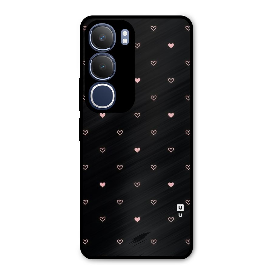 Tiny Little Pink Pattern Metal Back Case for Vivo Y29