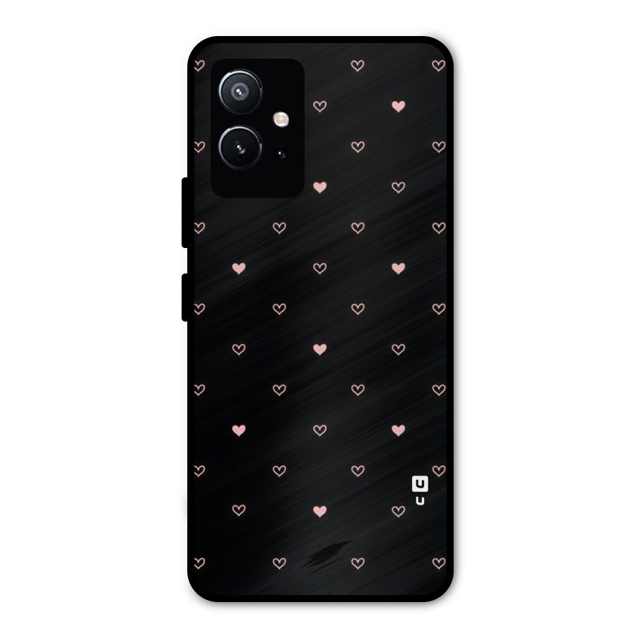 Tiny Little Pink Pattern Metal Back Case for Vivo Y75 5G