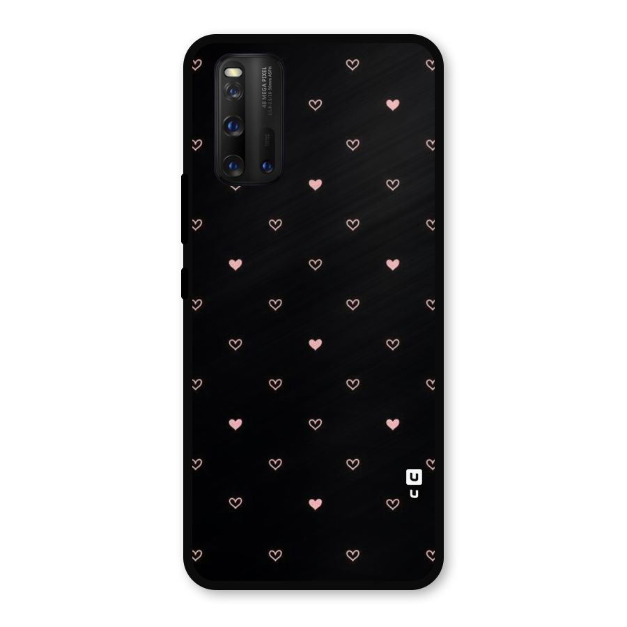 Tiny Little Pink Pattern Metal Back Case for iQOO 3