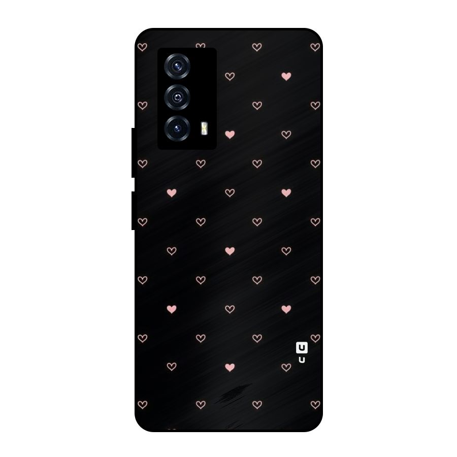 Tiny Little Pink Pattern Metal Back Case for iQOO Z5