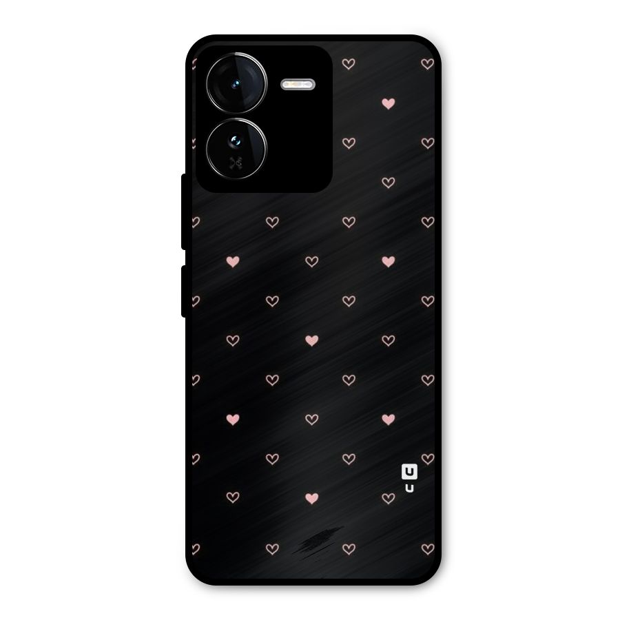 Tiny Little Pink Pattern Metal Back Case for iQOO Z9