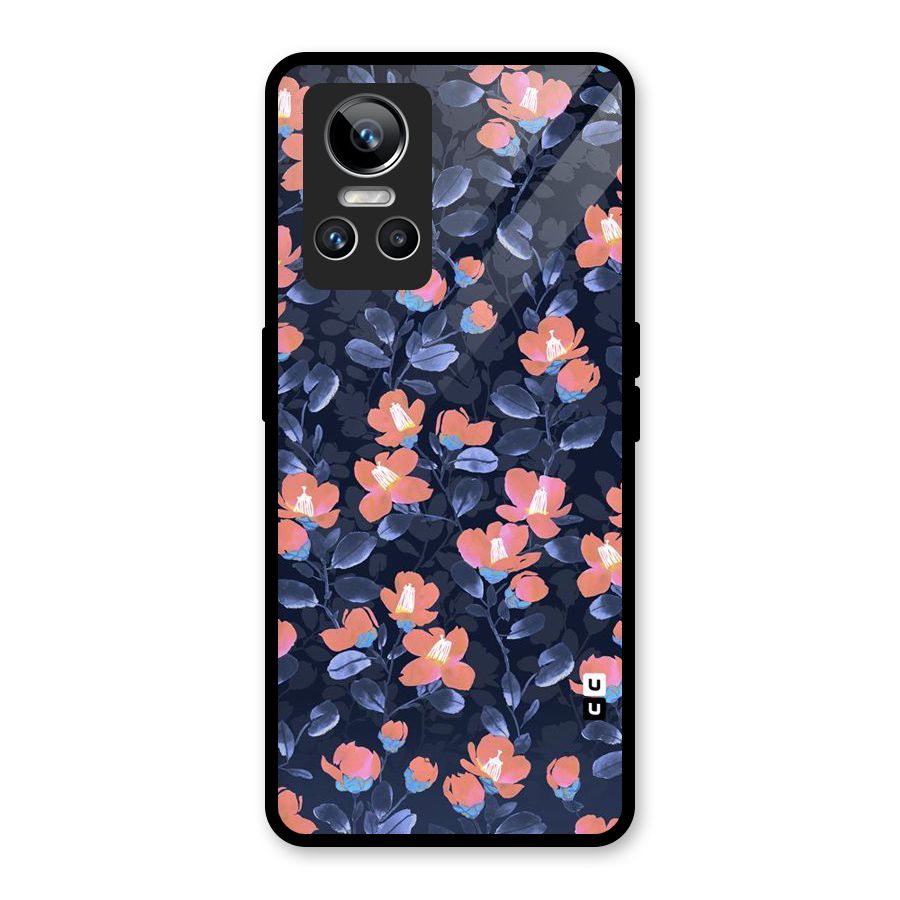 Tiny Peach Flowers Glass Back Case for Realme GT Neo 3