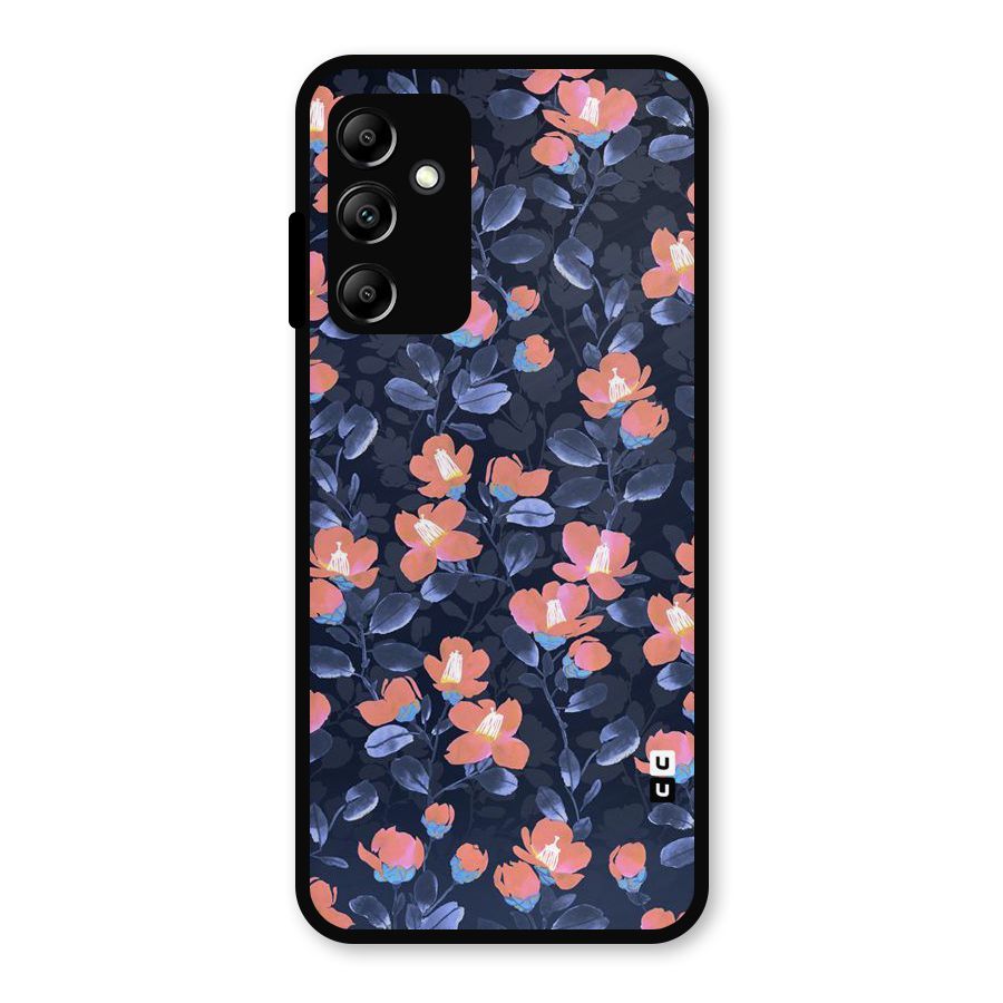 Tiny Peach Flowers Metal Back Case for Galaxy A14 5G