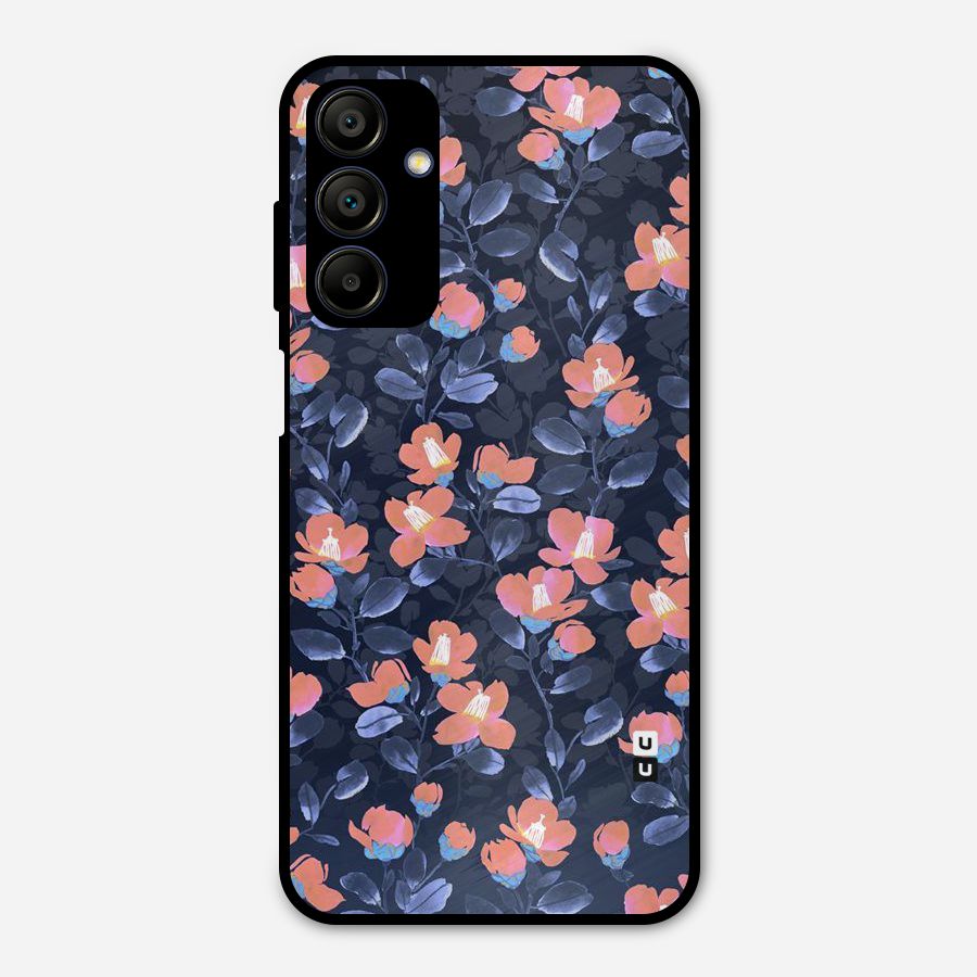 Tiny Peach Flowers Metal Back Case for Galaxy A15 5G