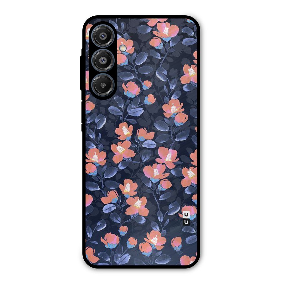 Tiny Peach Flowers Metal Back Case for Galaxy A16 5G
