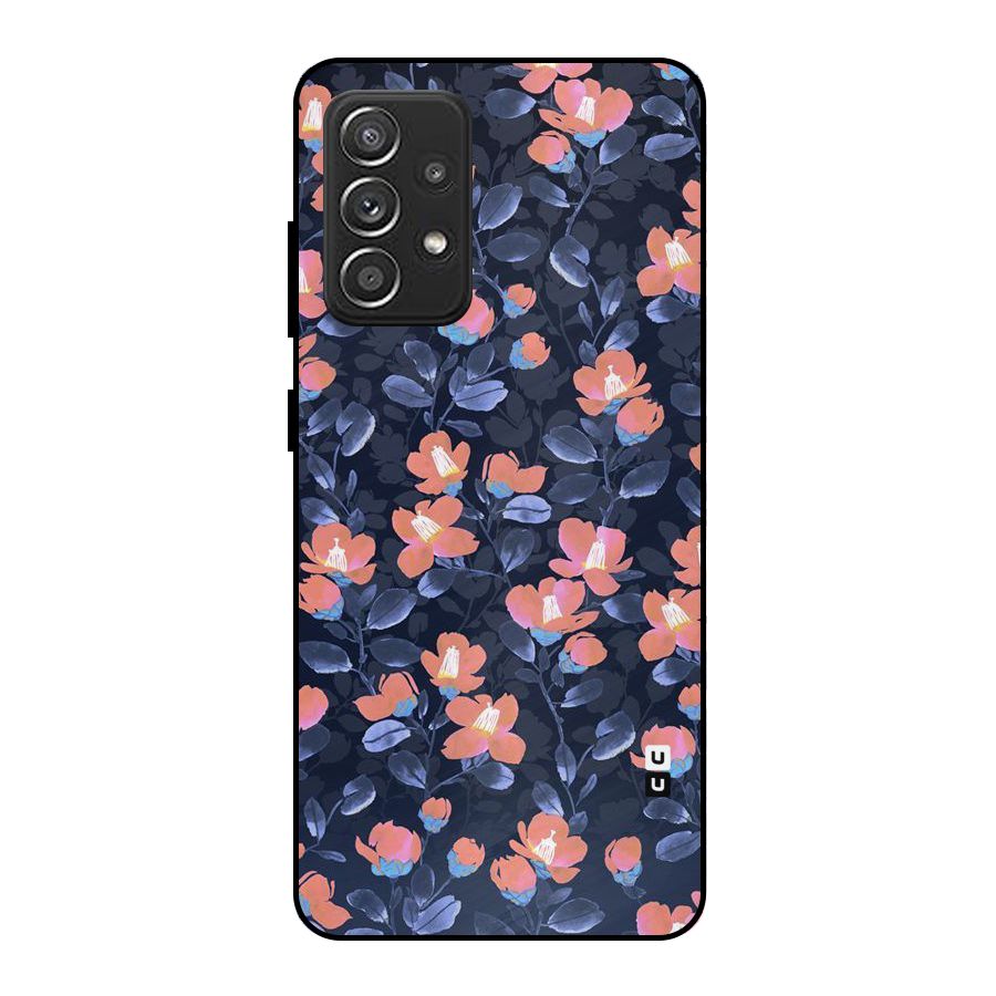Tiny Peach Flowers Metal Back Case for Galaxy A52