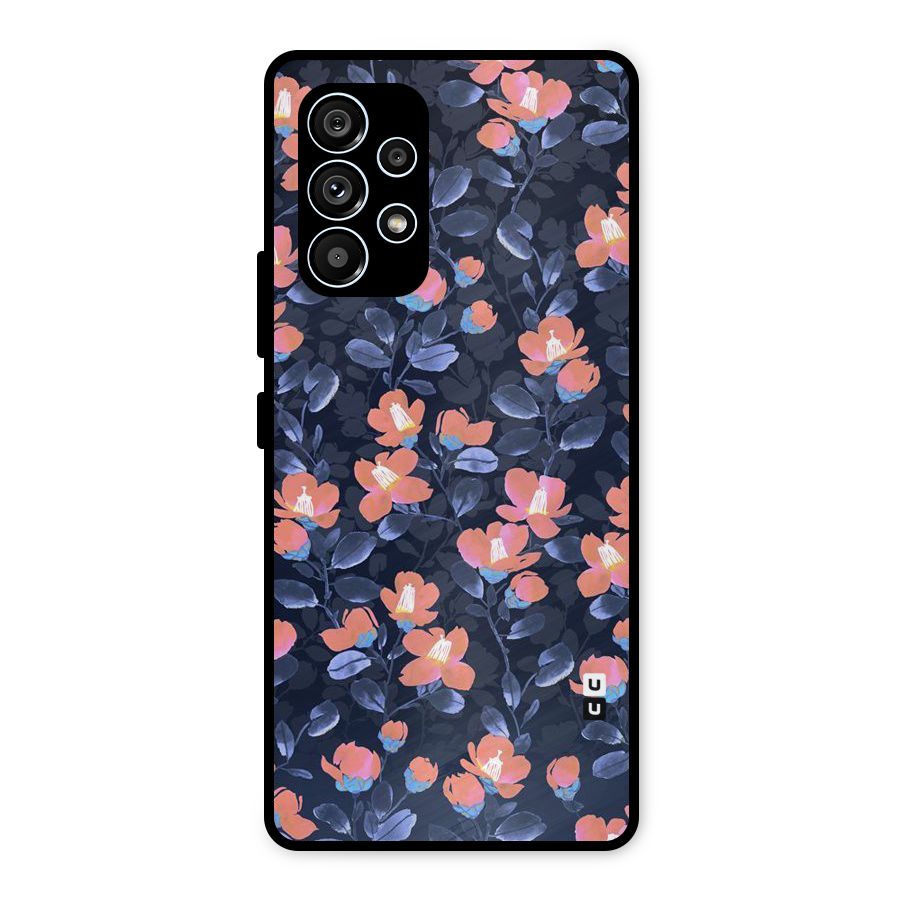 Tiny Peach Flowers Metal Back Case for Galaxy A53 5G