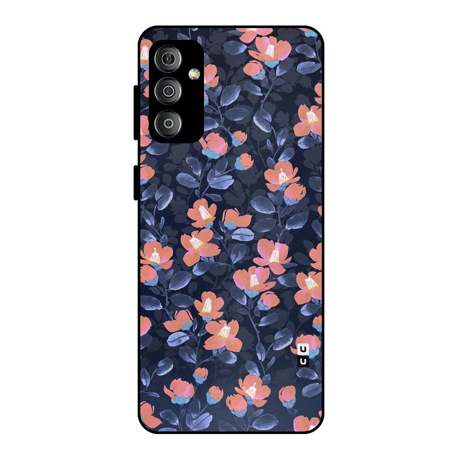 Tiny Peach Flowers Metal Back Case for Galaxy F23