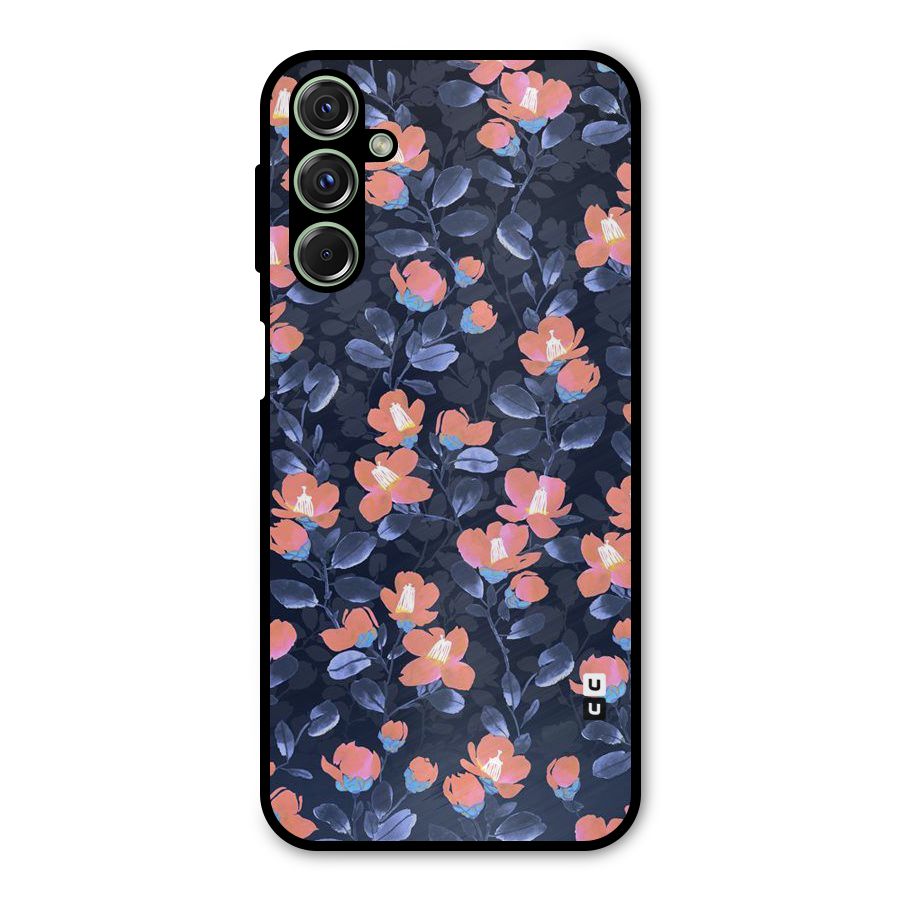 Tiny Peach Flowers Metal Back Case for Galaxy F34