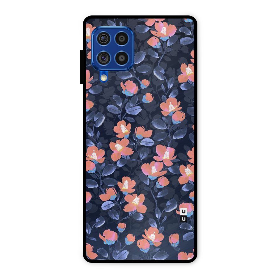 Tiny Peach Flowers Metal Back Case for Galaxy F62
