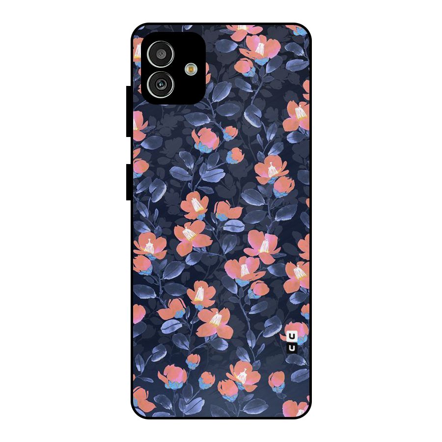 Tiny Peach Flowers Metal Back Case for Galaxy M13 5G