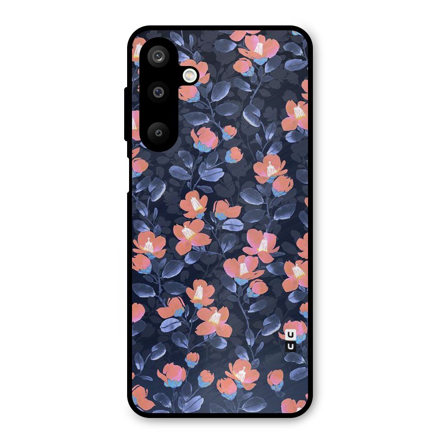 Tiny Peach Flowers Metal Back Case for Galaxy M16