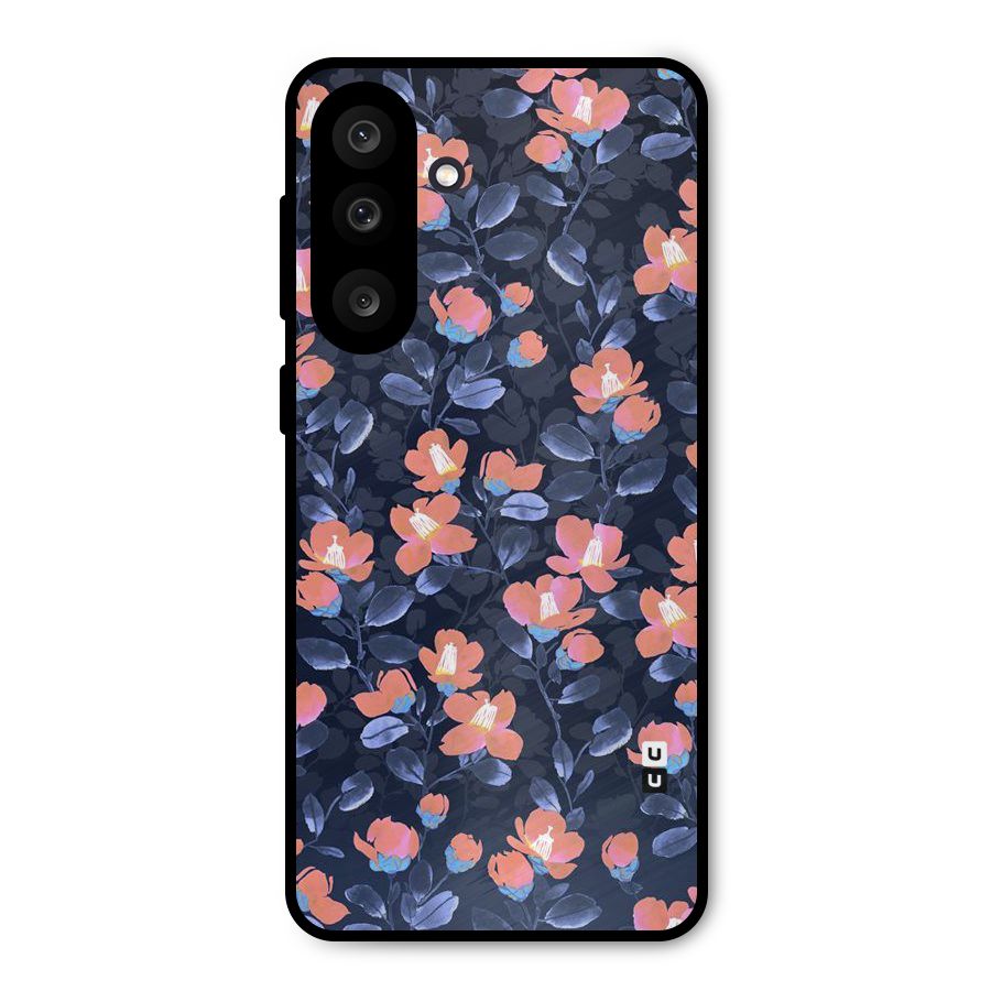 Tiny Peach Flowers Metal Back Case for Galaxy M56