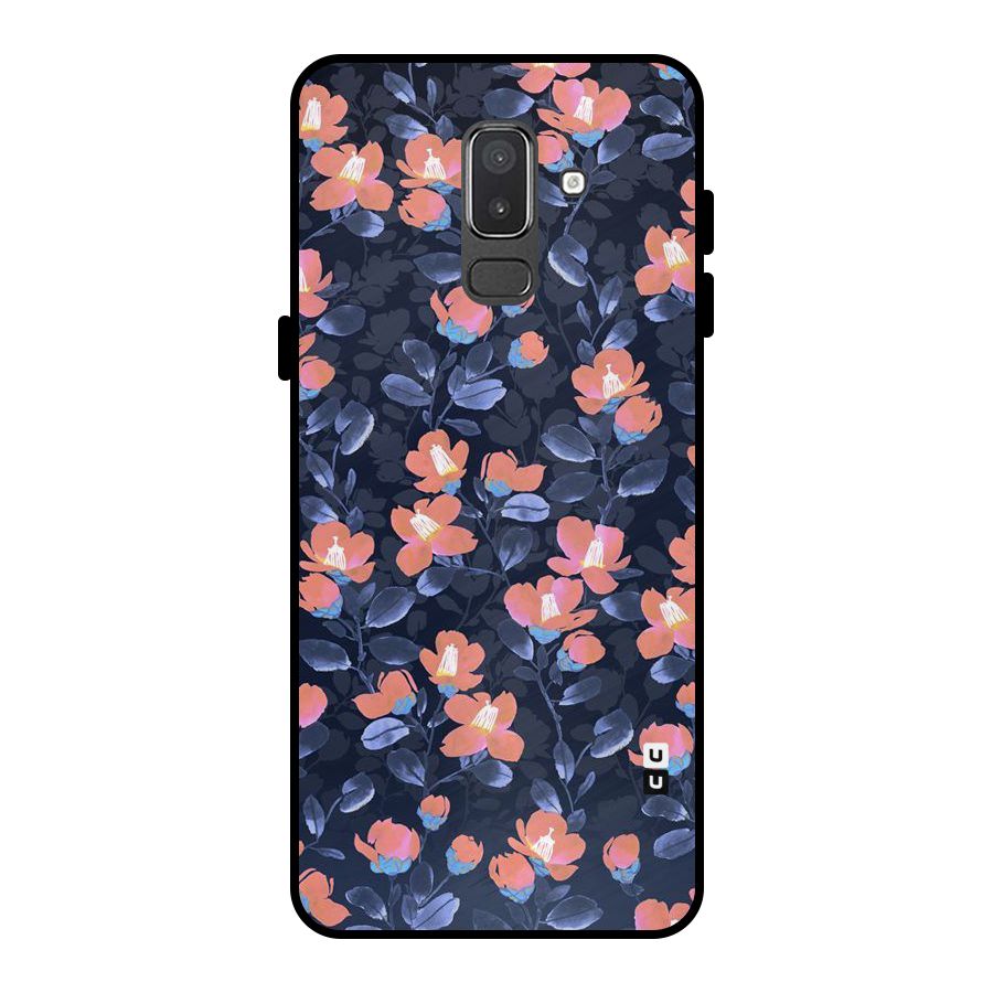 Tiny Peach Flowers Metal Back Case for Galaxy On8 (2018)