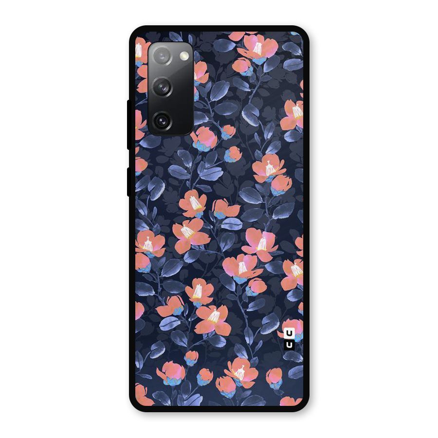 Tiny Peach Flowers Metal Back Case for Galaxy S20 FE