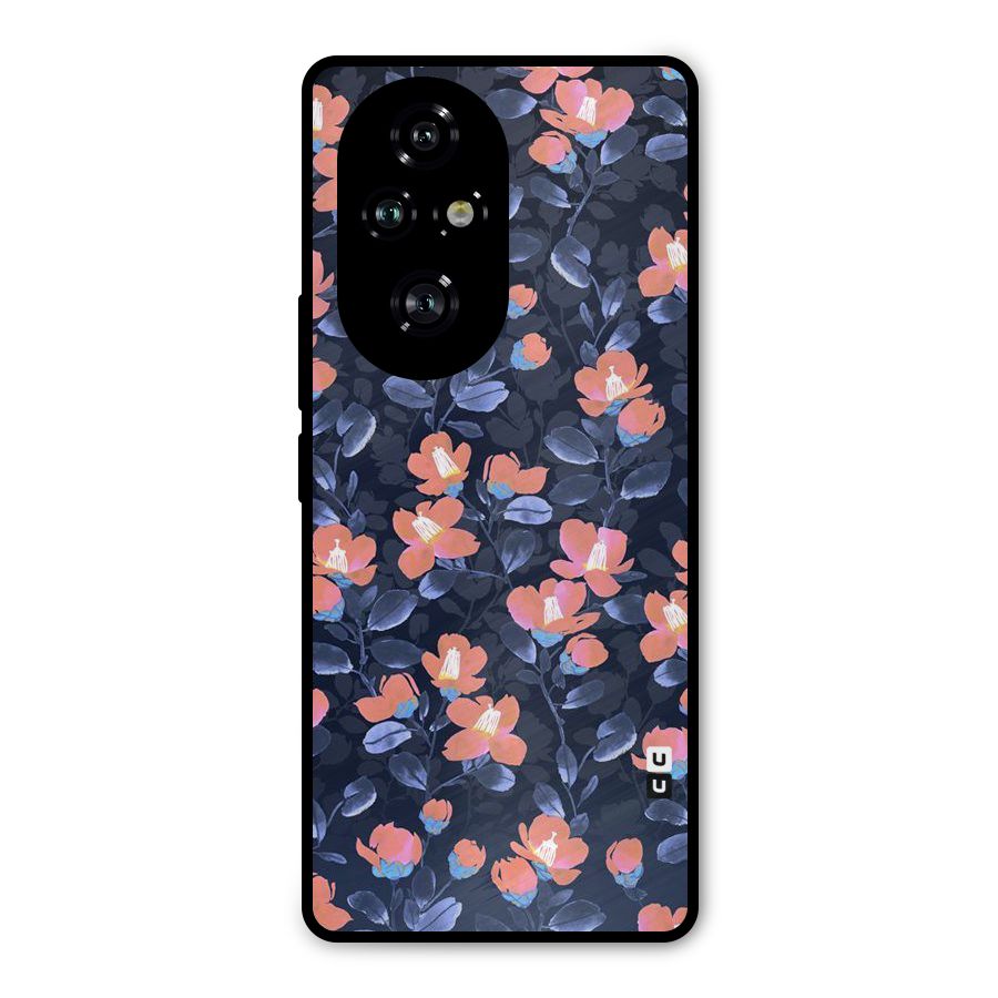 Tiny Peach Flowers Metal Back Case for Honor 200 Pro