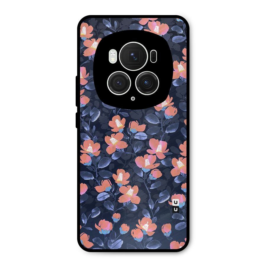Tiny Peach Flowers Metal Back Case for Honor Magic6 Pro