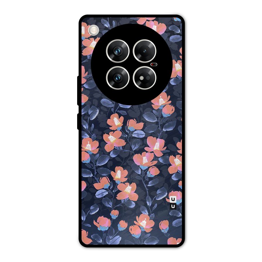 Tiny Peach Flowers Metal Back Case for Infinix Zero 40 5G