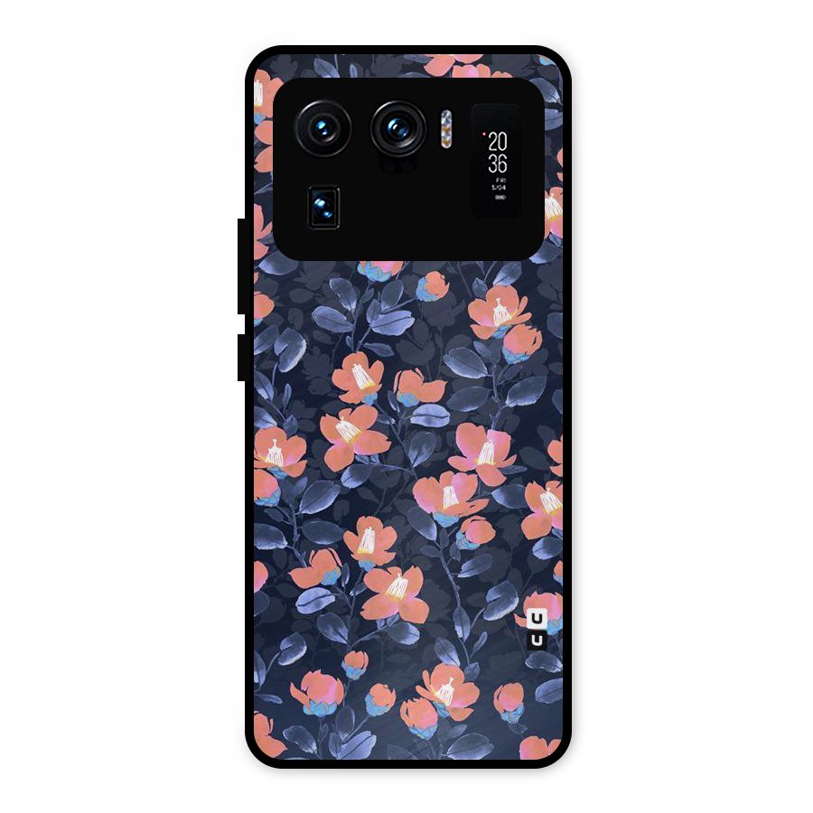Tiny Peach Flowers Metal Back Case for Mi 11 Ultra