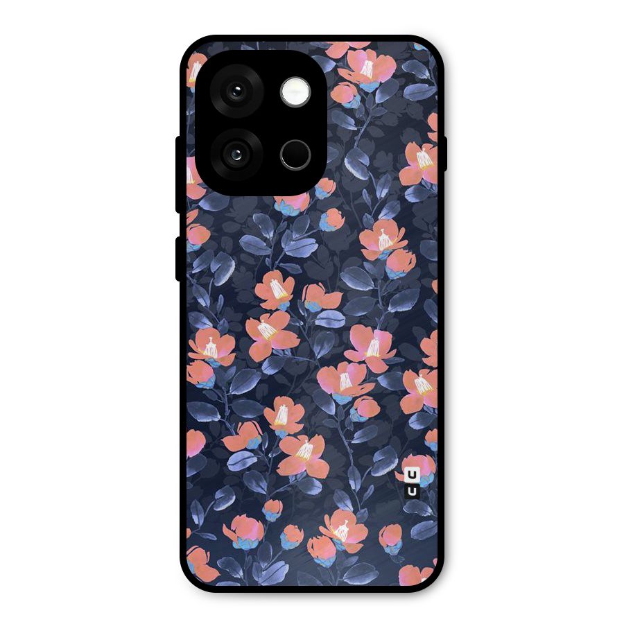 Tiny Peach Flowers Metal Back Case for OnePlus 13s