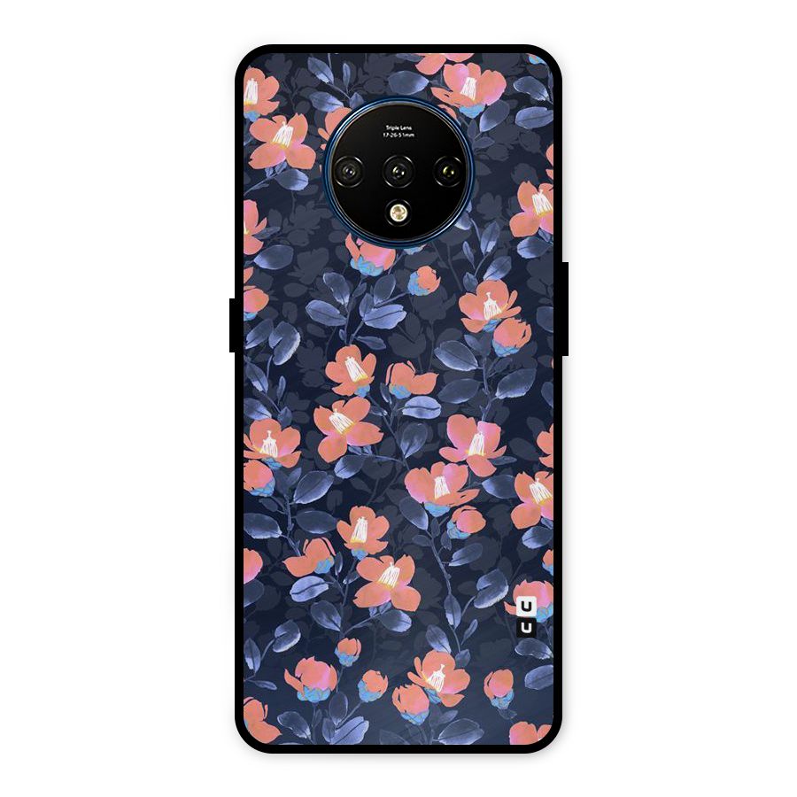 Tiny Peach Flowers Metal Back Case for OnePlus 7T