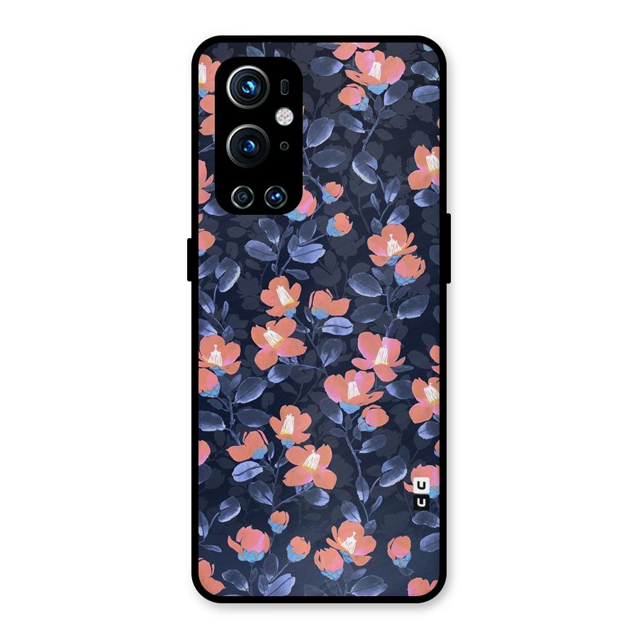 Tiny Peach Flowers Metal Back Case for OnePlus 9 Pro