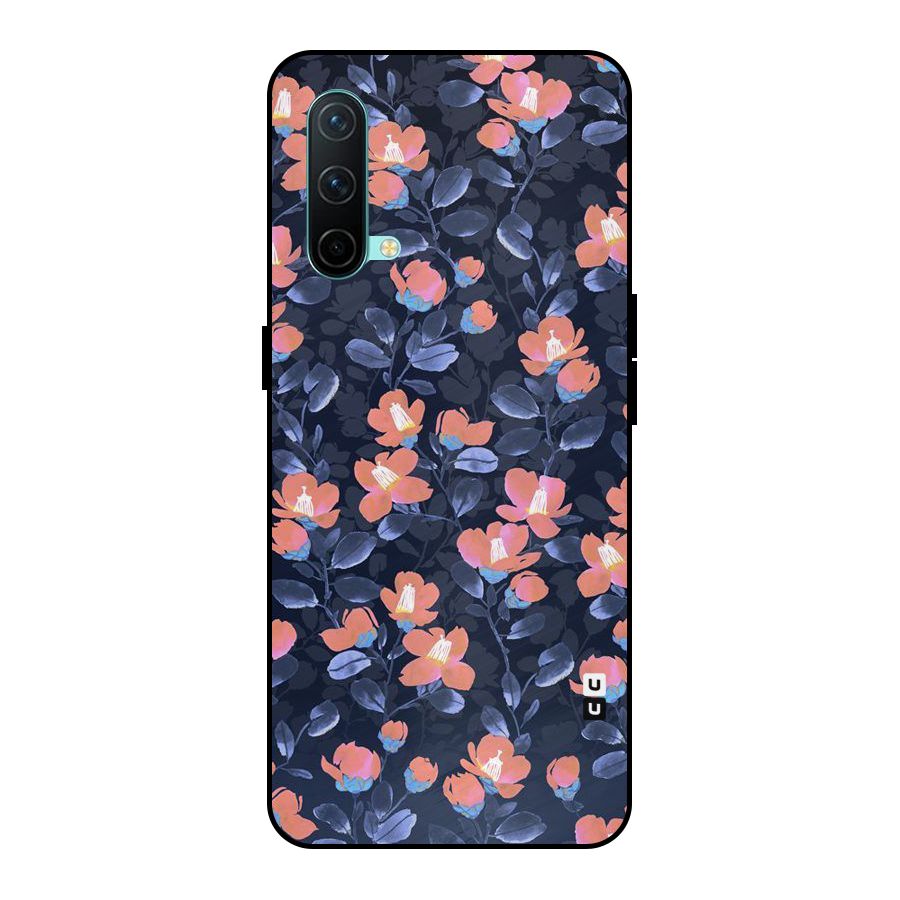 Tiny Peach Flowers Metal Back Case for OnePlus Nord CE 5G