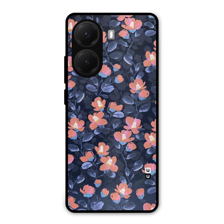 Tiny Peach Flowers Metal Back Case for Poco X7 Pro