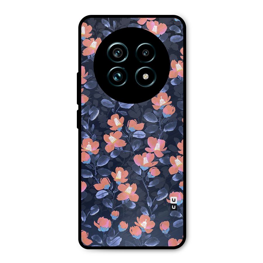 Tiny Peach Flowers Metal Back Case for Realme 13 Pro Plus