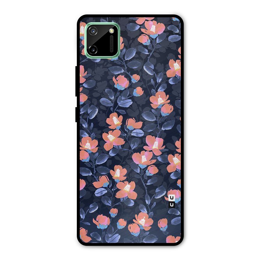Tiny Peach Flowers Metal Back Case for Realme C11