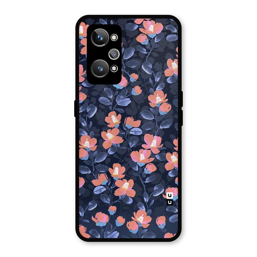 Tiny Peach Flowers Metal Back Case for Realme GT 2