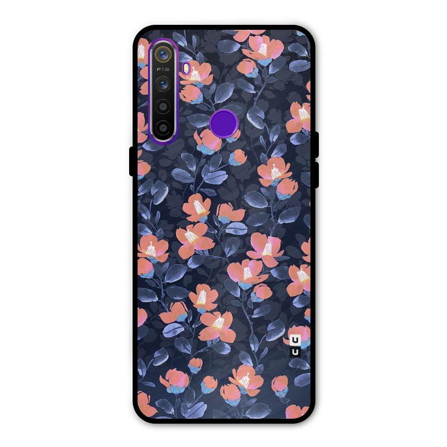 Tiny Peach Flowers Metal Back Case for Realme Narzo 10